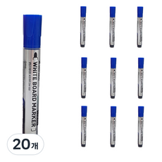 SEOWOO 易擦拭液態白板筆, 20個, 藍色