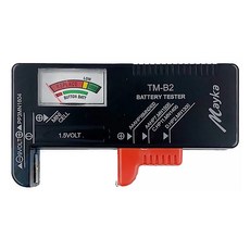 Mayka 明家 電池測試器 TM-B2，適用於 1.5V 鈕扣型電池，9V電池, 1個