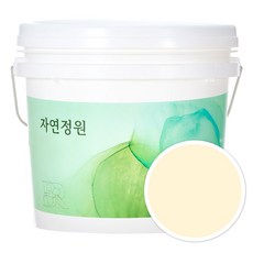 자연정원 수성 페인트, BR010 피넛 크림, 5L, 1개