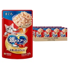 unicharm pet 銀湯匙 餐包, 鮪魚, 60g, 16包