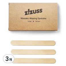 지저쓰 왁싱 우드 스파츌라 대 100p, 3개