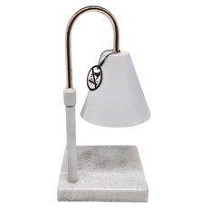 香薰融蠟燈 大理石款 白色 1.5kg - 無火香氛, 可調亮度, 安全融蠟