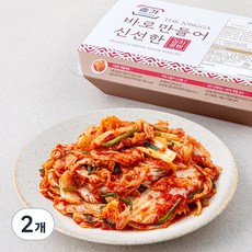 대상 종가 김치공방 배추 고갱이 김치, 500g, 2개