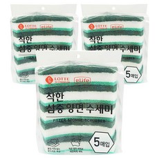e.Life 優質三重雙面菜瓜布, 5入, 3個