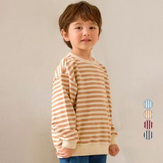 unifriend 兒童條紋大學T