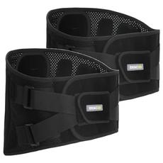 BRACOO 奔酷 腰部中等仿生骨曲線彈力支撐護腰 BP61, 2件