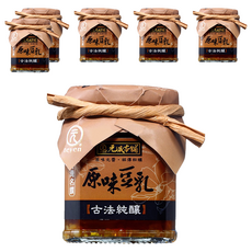 元歲本舖 原味豆乳, 古法釀製, 無防腐劑, 無人工色素, 非基改原料, 素食可食, 220g, 6罐