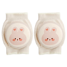 dot to dot Friends 嬰幼兒棒棒糖護膝, 1套, 兔子寶寶 象牙白