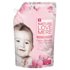 NATURE LOVE MERE 嬰兒衣物柔軟精補充包, 1.3L, 2包