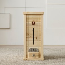 Joeunworld 檜木鑲嵌米桶 20kg, 自然色