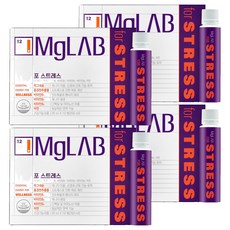 Mglab FOR STRESS 飲用液態葡萄糖酸鎂維他命B 10入, 4個, 250ml