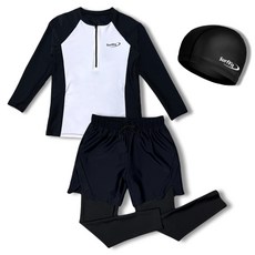 써핏 남아용 반집업 래쉬가드 3종 세트 SFRJ011