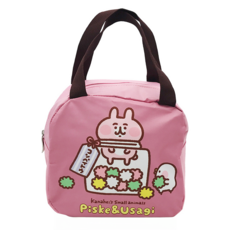 Kanahei's Small animals 卡娜赫拉的小動物 方型單層保溫便當袋, 粉色, 24 x 12 x 20cm, 1個