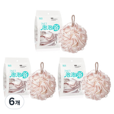 Block Mart 浴室大型沐浴球 50g, 1入, 6個, 粉紅色