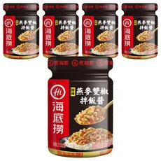 海底撈 燕麥雙椒拌飯醬, 210g, 5罐