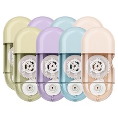 deLi 得力 膠囊透明迷你修正帶4入組 71508, 白色, 藍色, 綠色, 紫色, 2套