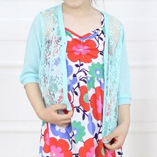 URAVI 女孩童蕾絲開襟外套 UR62JP040