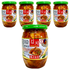 華南食品 韓式泡菜 採用純正韓國辣椒粉與魚露精心製造, 369g, 5罐