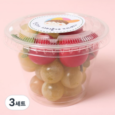 투명 머핀컵 평면뚜껑 세트 9 x 7cm, 20개, 3세트