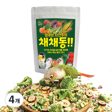 리프패럿 앵큐브 자연주의 채채동 간식, 30g, 4개