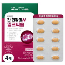 이너랩 간 건강엔N 밀크씨슬 15g, 4개, 30정