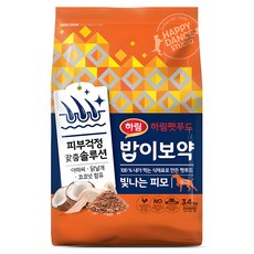 하림펫푸드밥이보약 강아지 기능성 사료, 피부/피모, 3.4kg, 1개