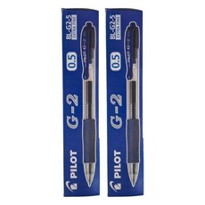 PILOT 百樂 G-2 0.5 中性筆 BL-G2-5 Extra Fine 12支裝, 藍色, 2盒