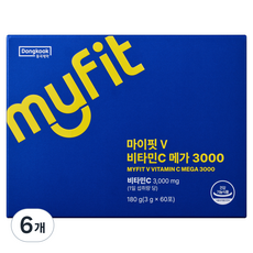 마이핏 V 비타민C 메가 3000, 60회분, 6개