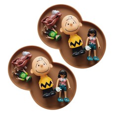 ade.l 矽膠托盤 Twins 2入, 焦糖色, 1套