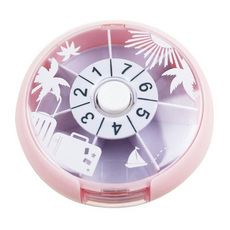 護立康 盒我去旅行 幸運旋轉藥盒 Lucky Push N Turn Pill Box, 1個