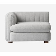 노르딕슬립 소파 1인용 암레스트 우 방문설치, 라이트그레이