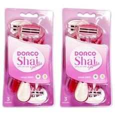 Dorco Shay Sweety 一次性剃須刀, 3片, 2個