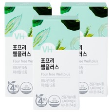 비타민하우스 4FREE 멀티비타민 웰플러스, 3개, 60정