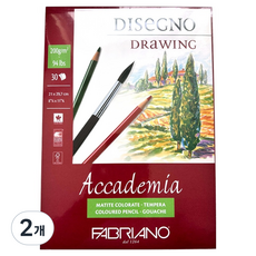 FABRIANO Boutique Accademia 素描本 41202129 DRAWING TOP SIDE 200g AC05, A4, 30張, 2個