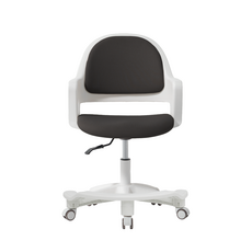 에르먼 아보 무회전 어린이 초등학생의자 + 발받침 세트, 오닉스블랙