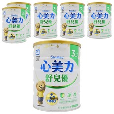 Abbott 亞培 心美力舒兒優奶粉 3號 HMO+成長配方 1~3歲, 850g, 6罐