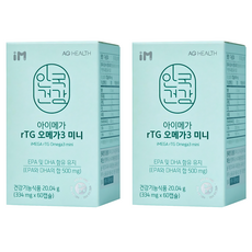 AG HEALTH iMega rTG Omega-3補充膠囊, 60顆, 2個