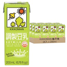 KIKKOMAN 龜甲萬 調製豆乳 200mL (6.76 fl oz) 18入