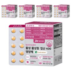 jw Pharmaceutical 孕前活性葉酸400補充錠, 60顆, 5盒