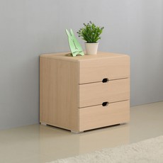 제이디퍼니처 로미 3단 서랍장, 메이플, 1개