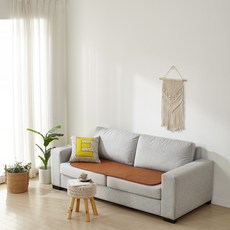 THEANN 溫熱人造皮革 3人座電熱坐墊 DHB-A3024, 50 x 140 cm, 棕色