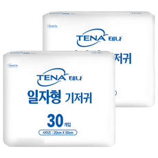 TENA 添寧 男女通用成人尿布墊, 20*50cm, 30入, 2包