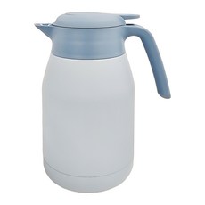 THERMOS 膳魔師 不鏽鋼真空保溫壼 1.5L 淺墨藍 廣口設計 易清洗 上蓋可拆解 輕按倒水, 1個