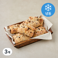 불라트 초콜릿 & 크랜베리 치아바타 (냉동), 100g, 3개, 6개입