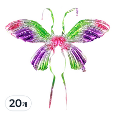 마켓감성 나비날개 풍선, 별빛 녹색보라, 20개
