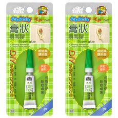 國森 DA01膏狀瞬間膠3g, 2入