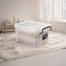 코멕스 네오박스 리빙박스 정리수납함, 반투명, 8개