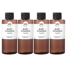 해피바스 오리지널 컬렉션 바디오일 베이비파우더, 250ml, 4개