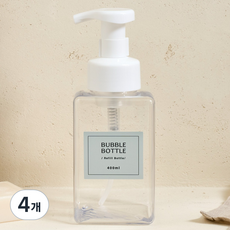 모던하우스 거품 펌프 공병, 400ml, 4개