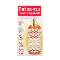 OTTO 建興水族 寵物保溫燈組 耐高溫安全網 適用於貓/狗/鳥/兔等寵物, 白色+橘色 保溫燈, 1組
